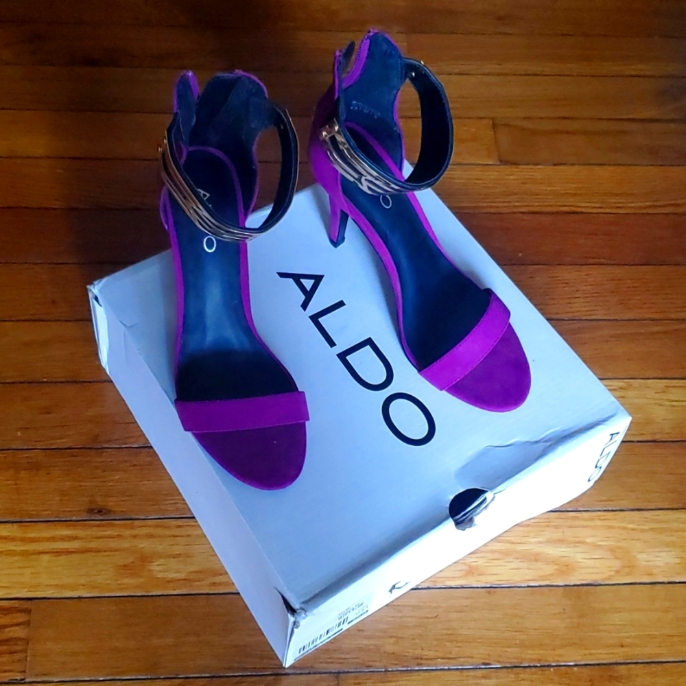 Purple heels Aldo size 7